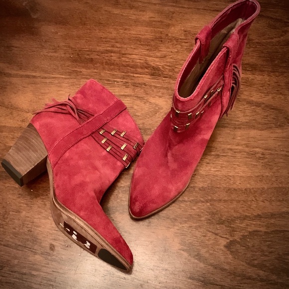 NWOB Frye stacked wood heeled booties - Picture 2 of 8
